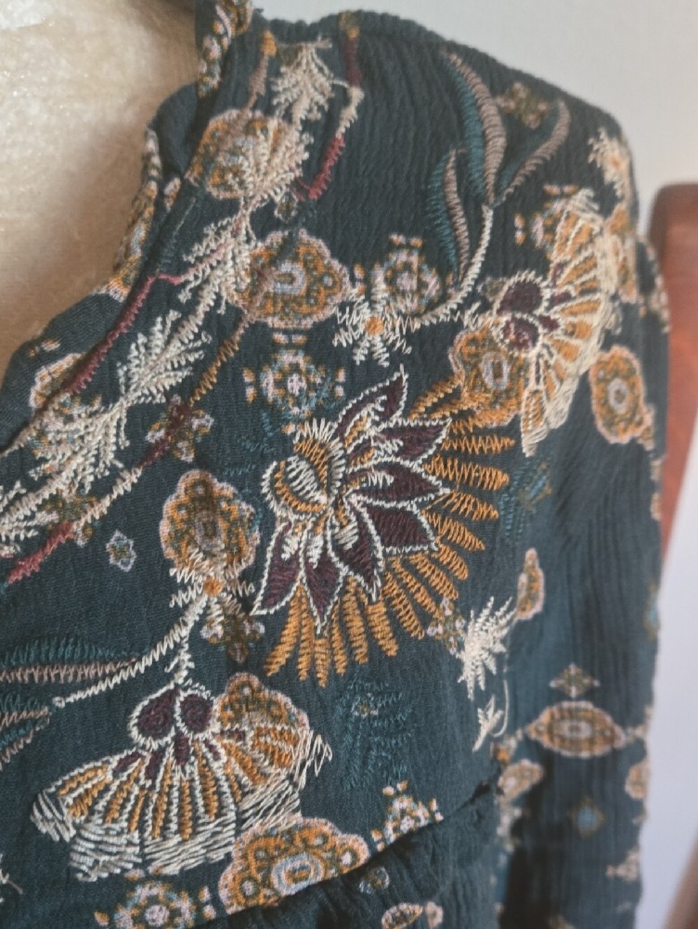 Knox Rose Tie-Neck Top Size Xxl - Picture 3 of 5